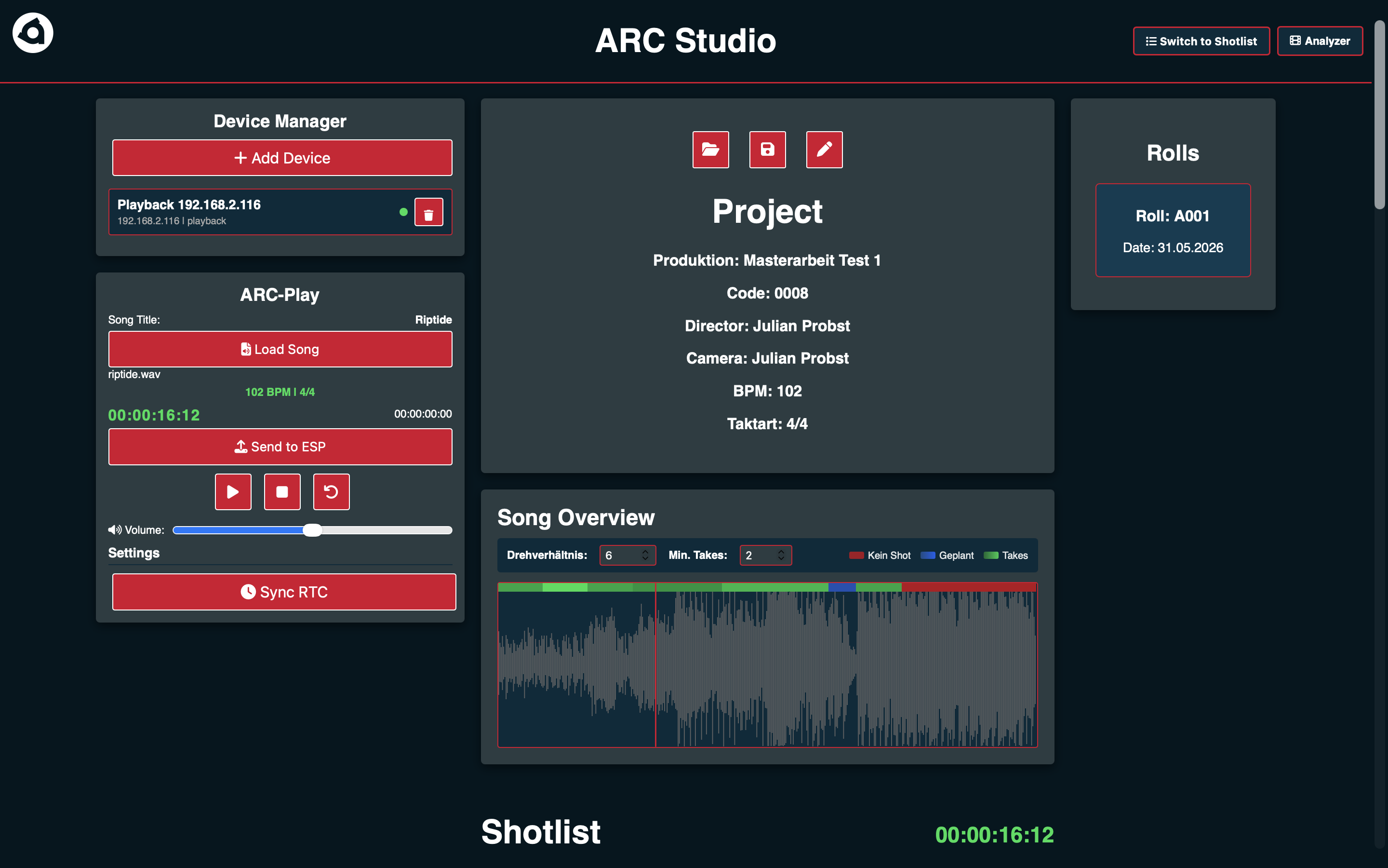 Automatisch mit Metadaten versehene Raw-Clips in der Postproduktion