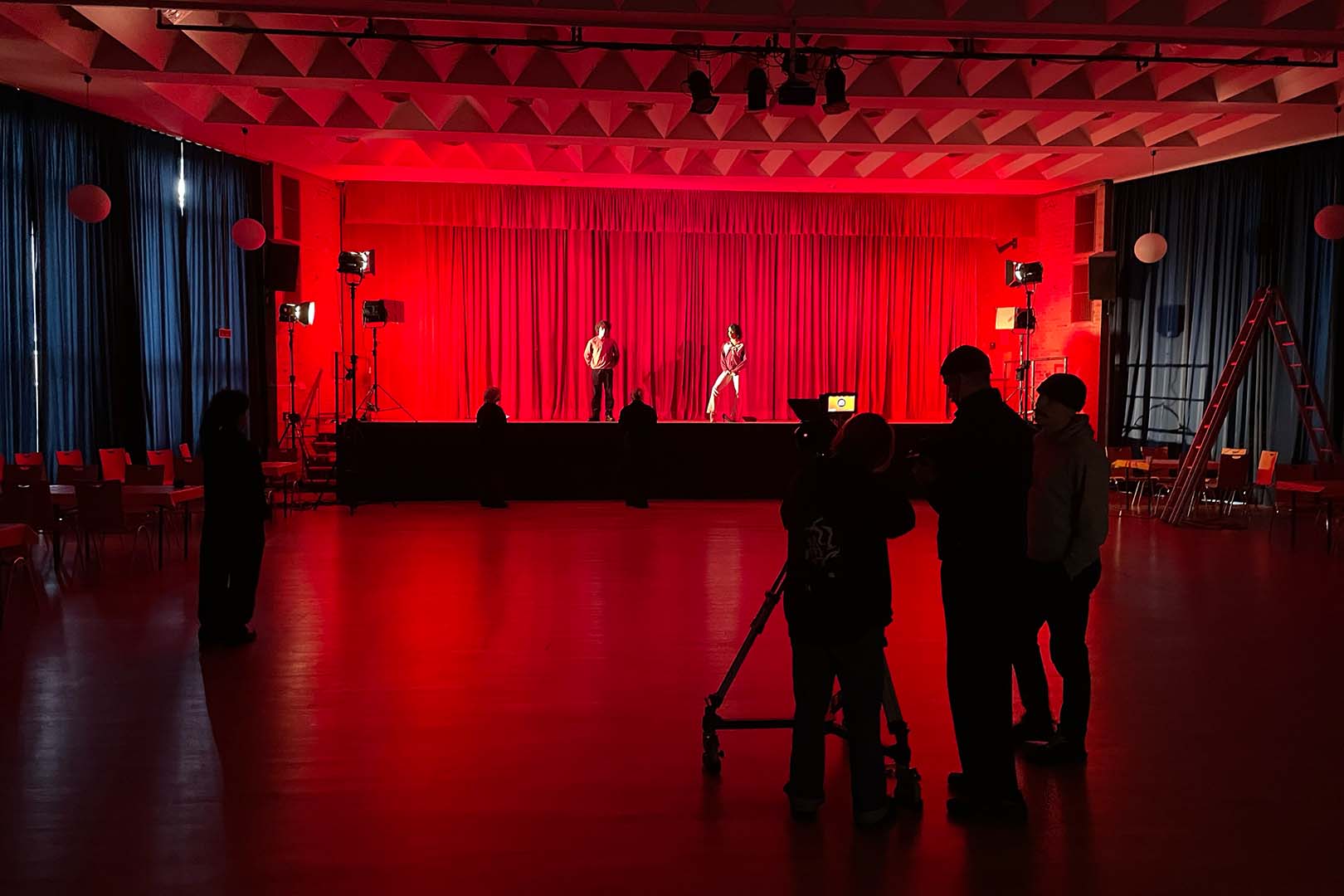 Das Lichtsetup vom Kurzfilm Schlüsselloch